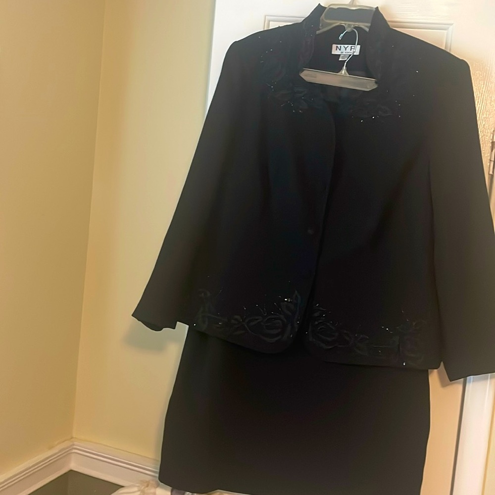 Black skirt suit